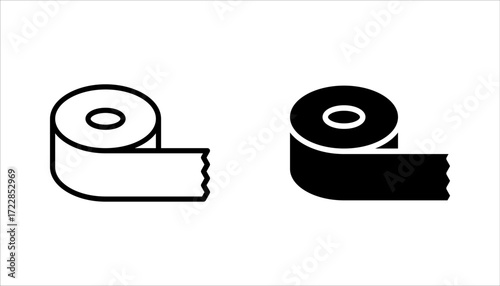 sticky tape icon set, Adhesive tape icon concept. vector illustration on white background
