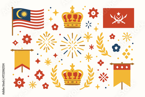 Birthday of the Sultan of Kelantan Malaysia Vector 
