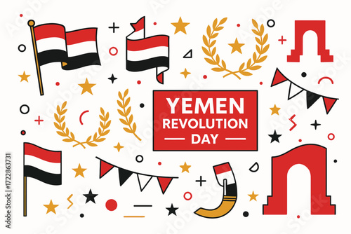 Day Off for Revolution Day Yemen 