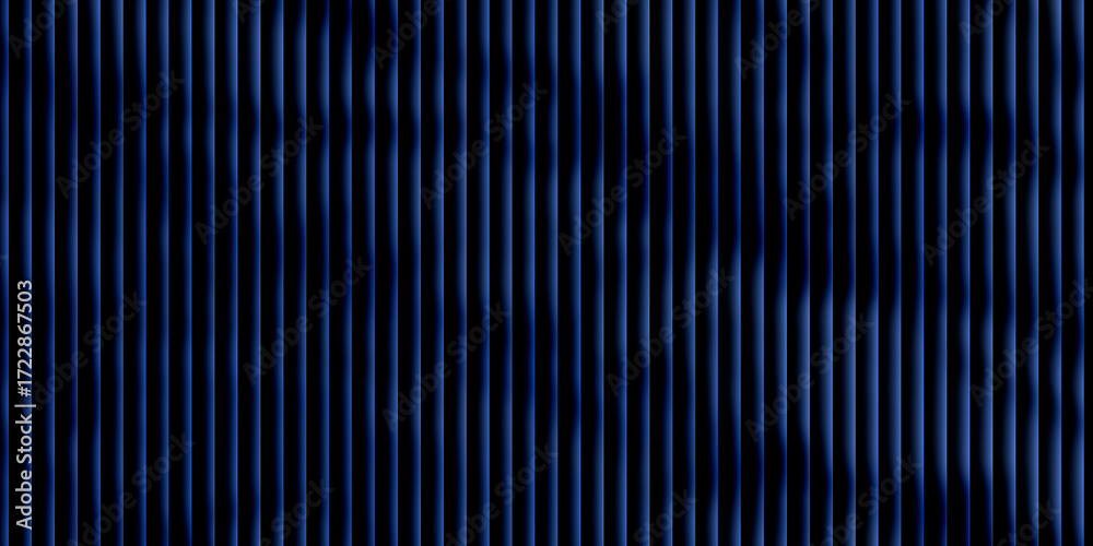 Fototapeta premium Dark Blue Wavy Vertical Lines Abstract Background – Glowing Stripe Pattern, blue striped background