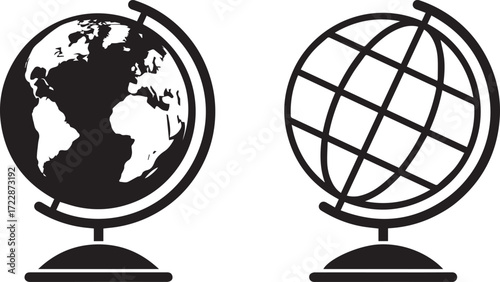 globe illustrations world map