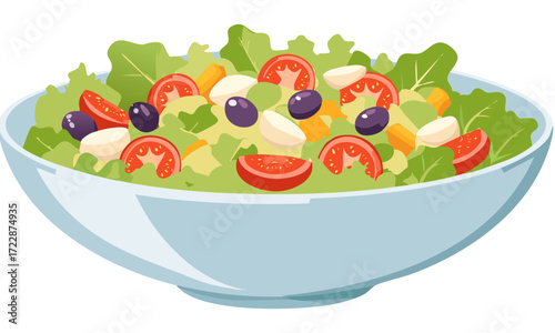 fresh vegetable salad