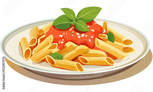 spaghetti with tomato sauce