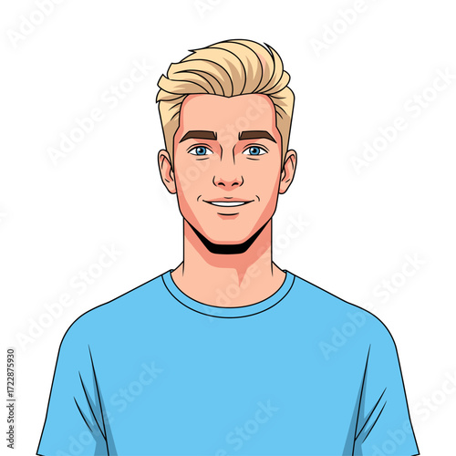A beautiful man icon logo flat vector design