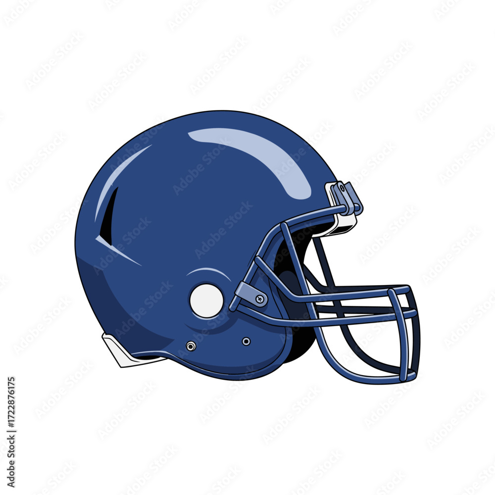 Fototapeta premium American footall helmet icon logo flat vector design