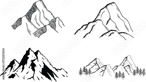 set of mountains