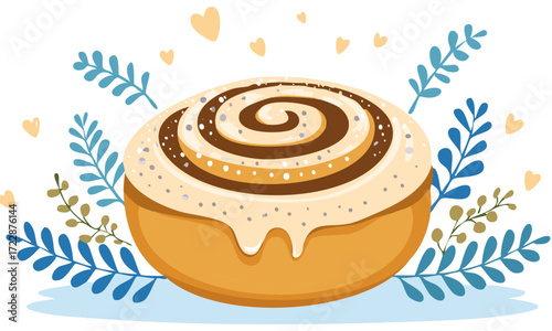 easter cake with eggs