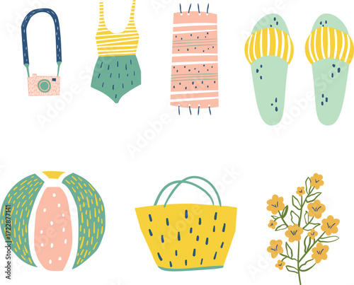 Pina Colada Tequila Sunrise Champagne Strawberry Stock Illustration