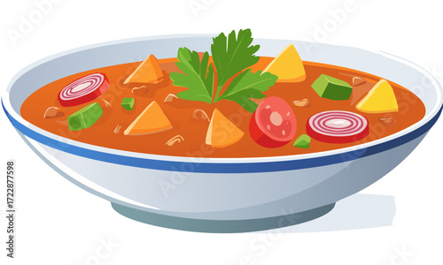 soup with vegetables