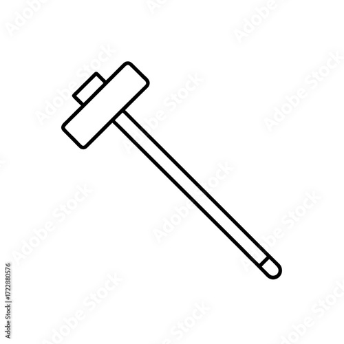 Illustration of a sledgehammer on transparent background