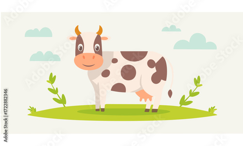 cow and milk