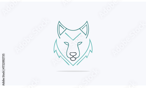 vector image of a wolf