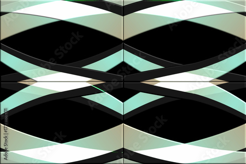 paper cut colourful aesthetic abstract gradient batik dayak line art shape wallpaper background pattern	