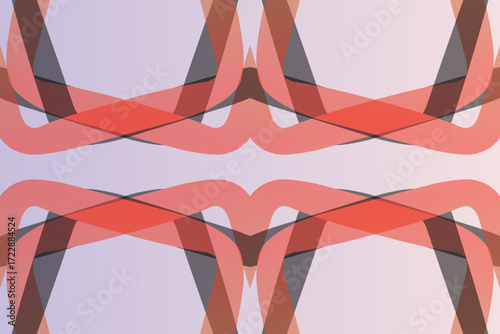 paper cut colourful aesthetic abstract gradient batik dayak line art shape wallpaper background pattern	