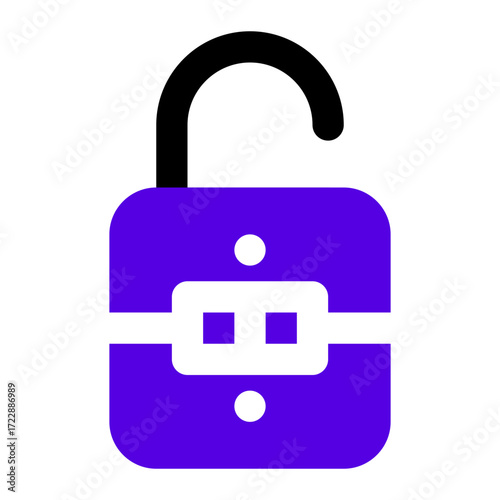 unlock icon two tone color