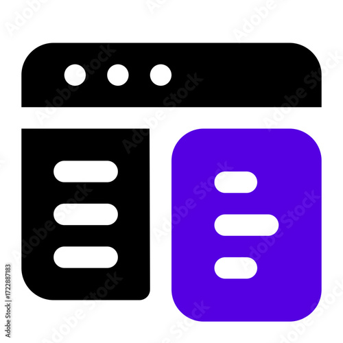 webpage icon two tone color