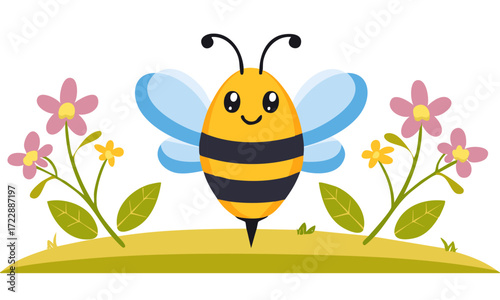 bee and flower