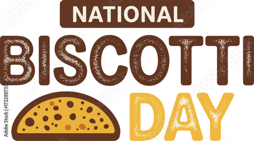 Celebrate National Biscotti Day with a delicious sweet treat illustration