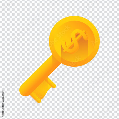 Key Lock Icon Design