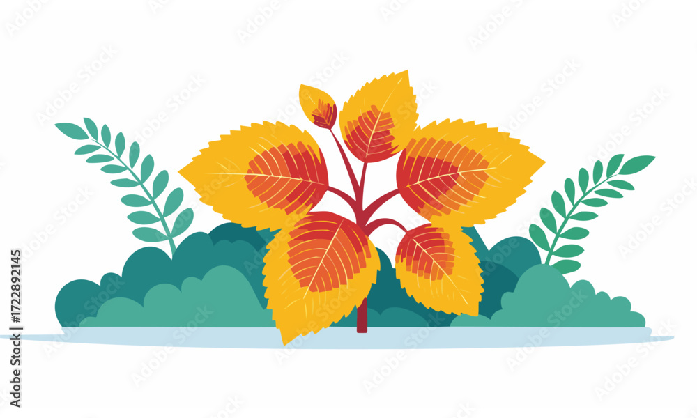 Naklejka premium vector illustration of a tropical flower