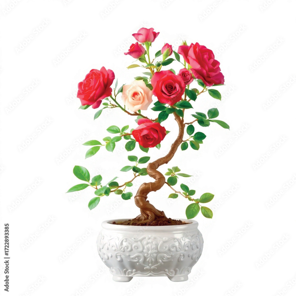 custom made wallpaper toronto digitalred rose tree  in a vase