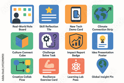 Innovative learning tools and cards for skill development and global insights