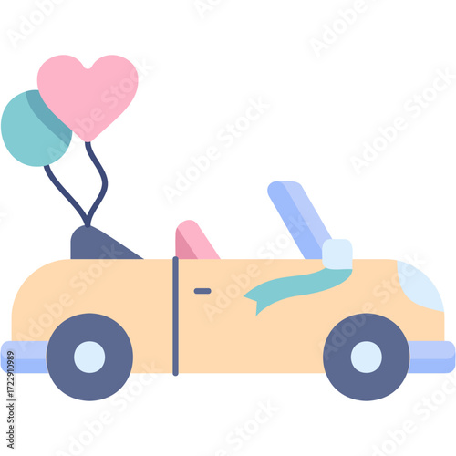 Wedding Car Illustration