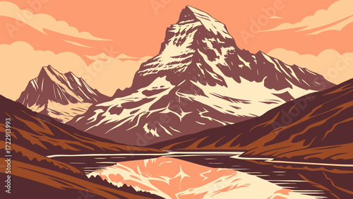 mountain landscape with mountains