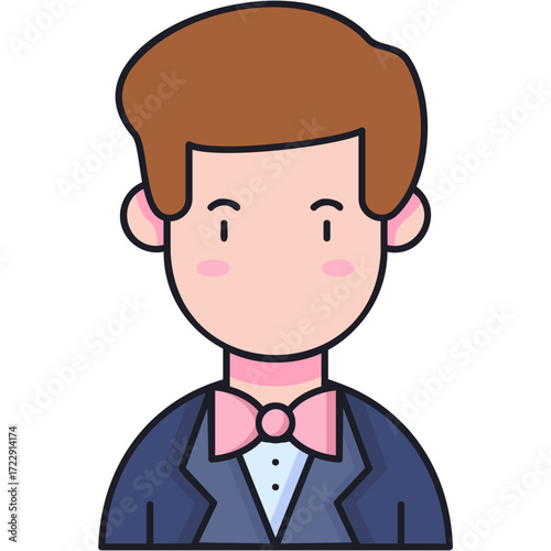 Groom Sticker
