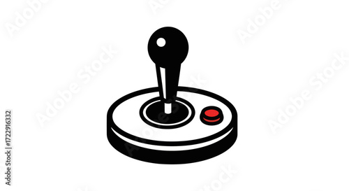 Classic arcade joystick illustration evoking nostalgia for retro gaming systems