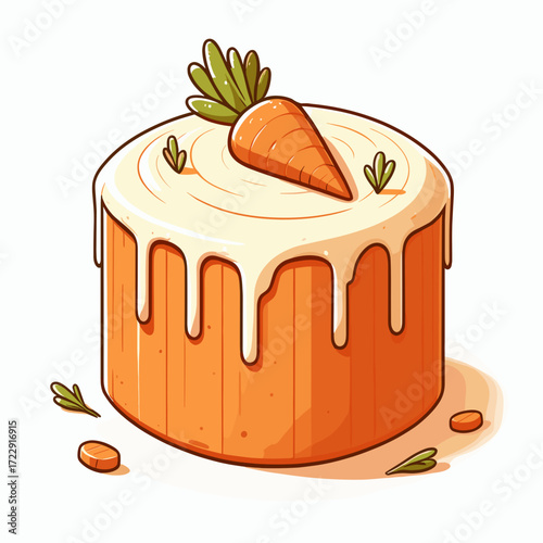 Carrot cake with frosting