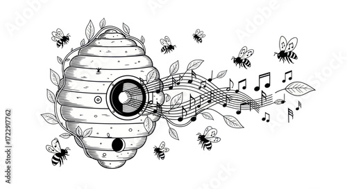 Harmonic honeycomb haven: A symphony of nature and technology in melodic beehive design