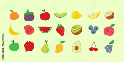 Cute Fruit Illustration
