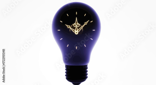 Innovative timepiece concept featuring a lightbulb design, highlighting the fusion of time and