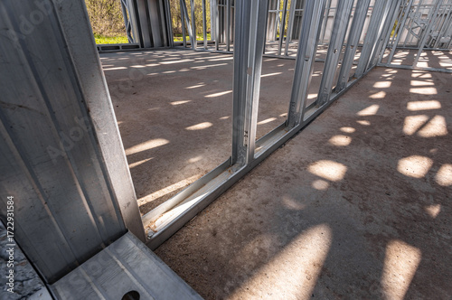 Tablou pe pânză New technology steel frame for construction