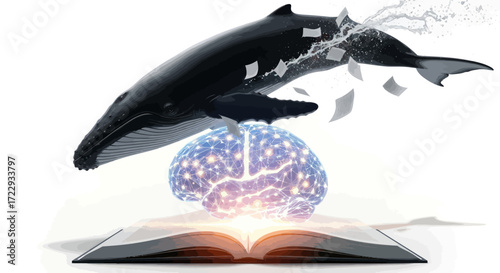 Whale of knowledge: Diving into the illuminated brain of literature exploration