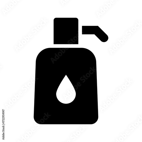Hand sanitizer icon. Vector icon isolated on white background.
