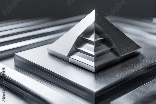 Abstract Geometric Pyramid