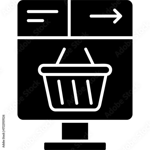 Solid Glyph Wayfinding Icon