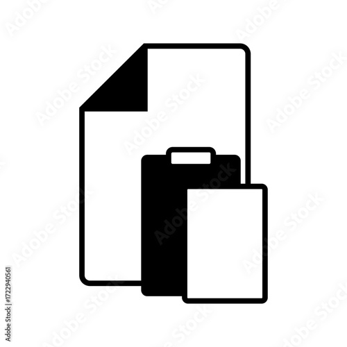 Document vector iconisolated on white background. File copy icon for web and application. eps10