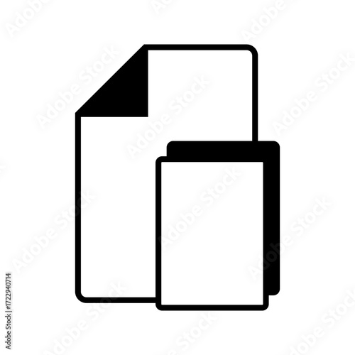 Document vector iconisolated on white background. File copy icon for web and application. eps10