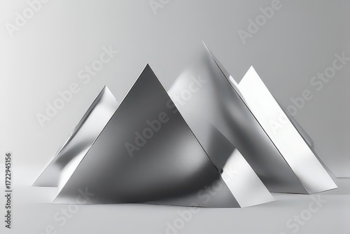 Abstract Geometric Pyramid