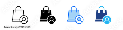 Consumer Behaviour Icon Set Multiple Style Collection