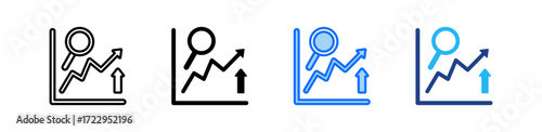 Market Potential Icon Set Multiple Style Collection