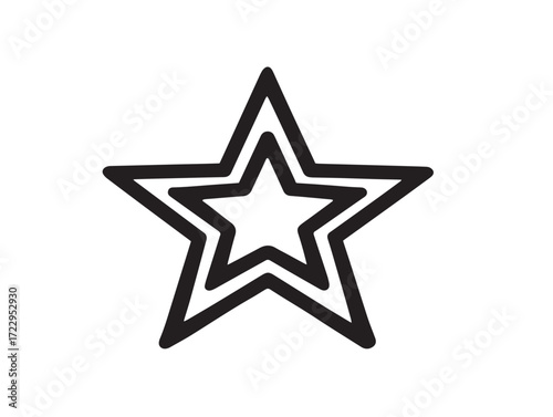 Elegant Fame Icon in Clean Minimalist Vector Line Artwork