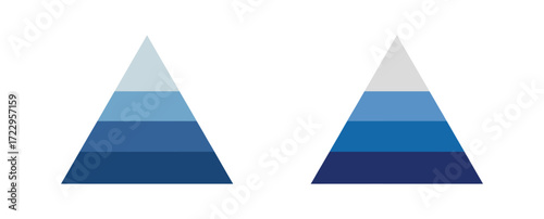 Unlock business growth with these captivating pyramid charts, showcasing progressive stages and strategic hierarchies in a visually engaging way for presentations and reports
