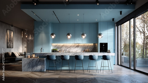 Navi Blue interior design