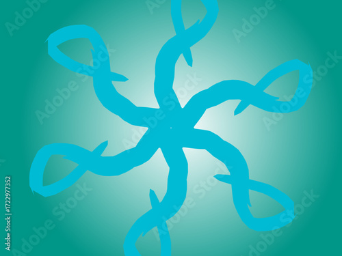vector illustration of a octopus