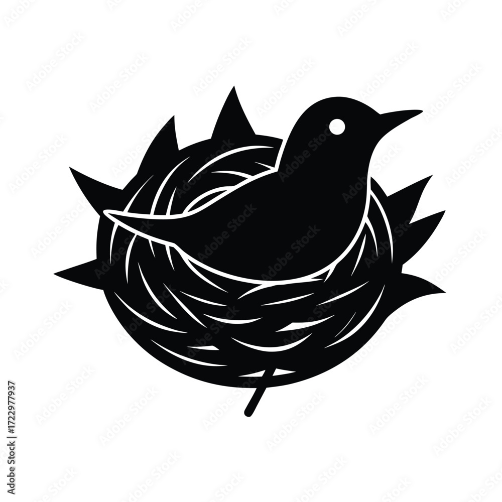 Obraz premium Bird Nest Icon