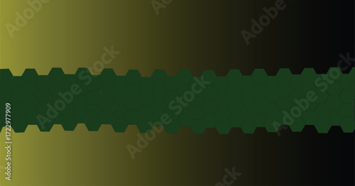 Abstract Hexagon-Shaped Element with Gradient and Dark Overlay
